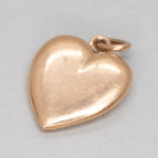 14K Vintage Heart Charms