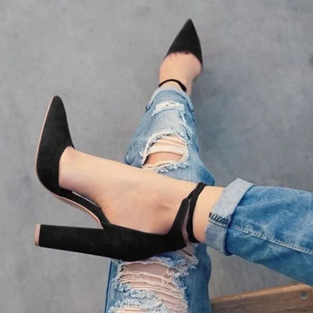 2018 spring new women shoes basic style retro