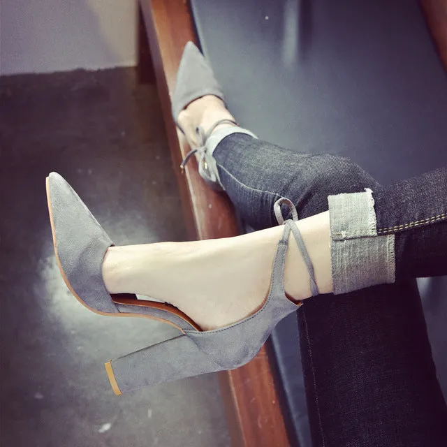 2018 spring new women shoes basic style retro