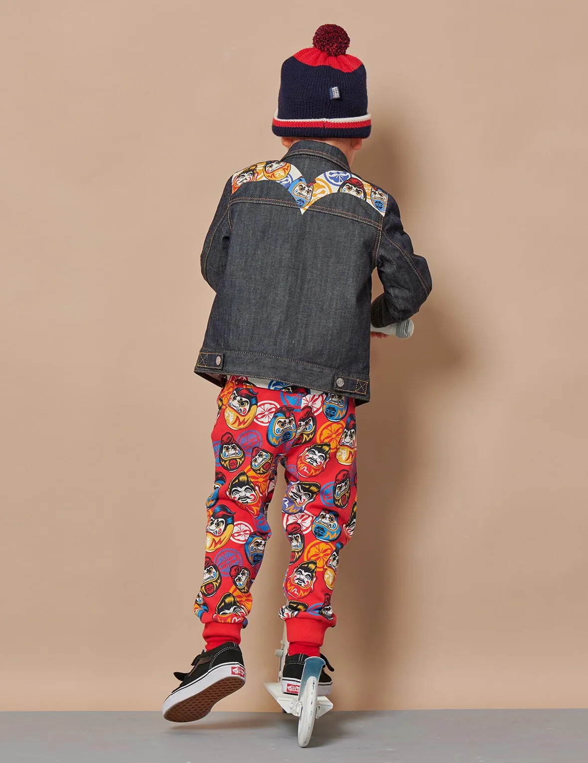 Allover Pompadour Daruma Print Sweatpants