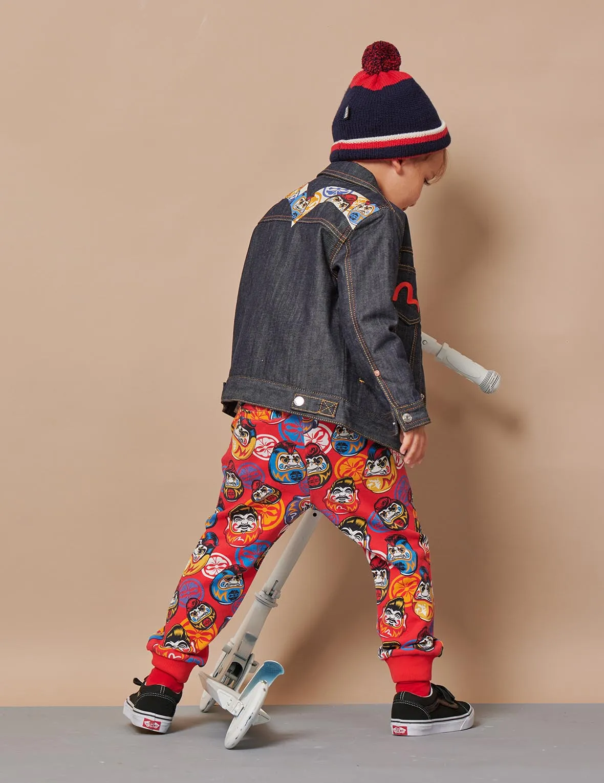 Allover Pompadour Daruma Print Sweatpants