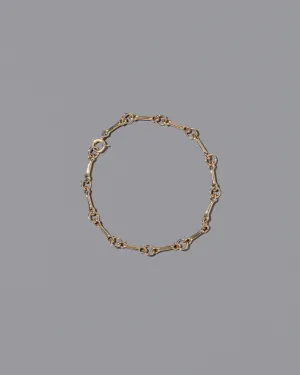 Bar Link Charm Chain Bracelet