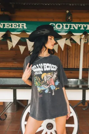 BILLY BONES CLUB BRONCO MOONLIGHT TEE - VINTAGE BLACK