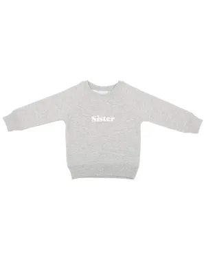 Bob and Blossom Marl Grey Sister Sweatshirt