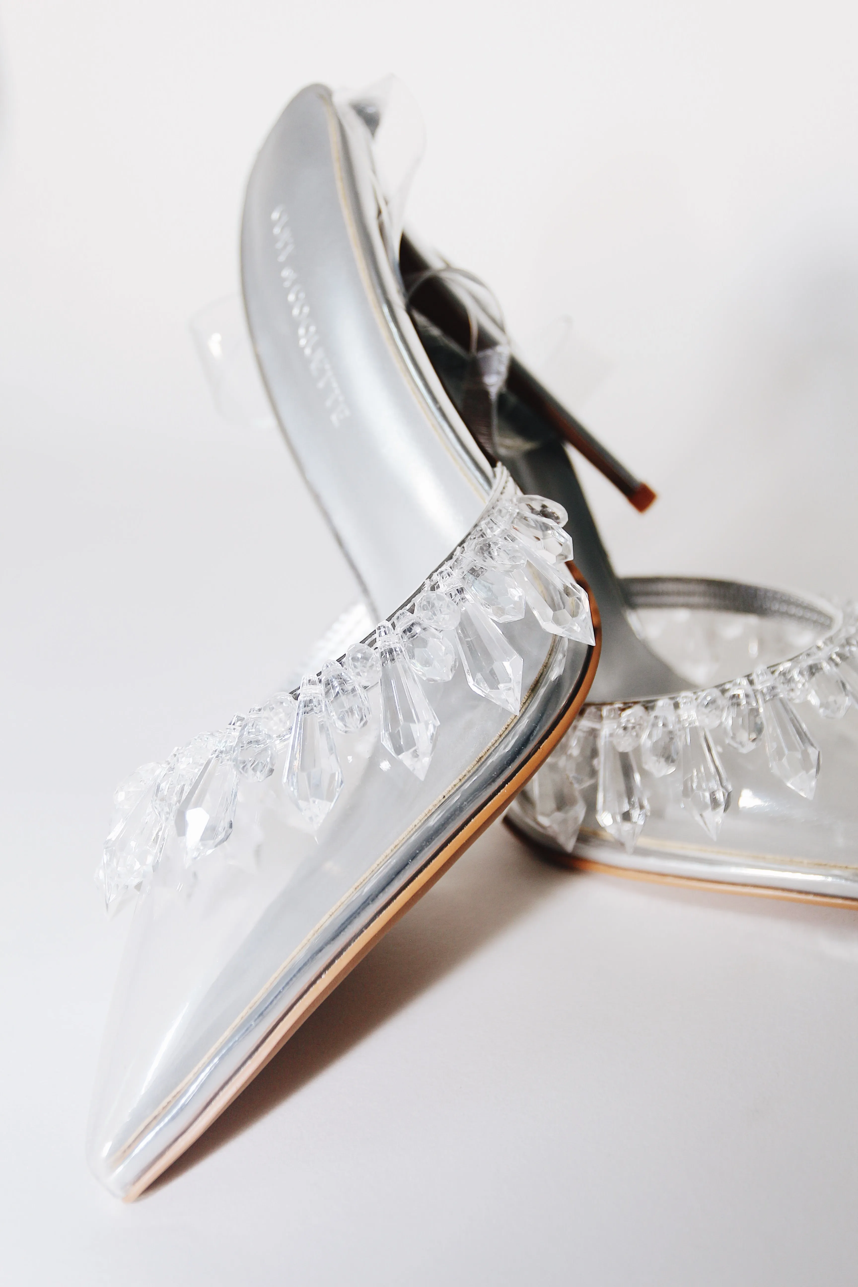 Candice Clear Drip Chandelier Slingback