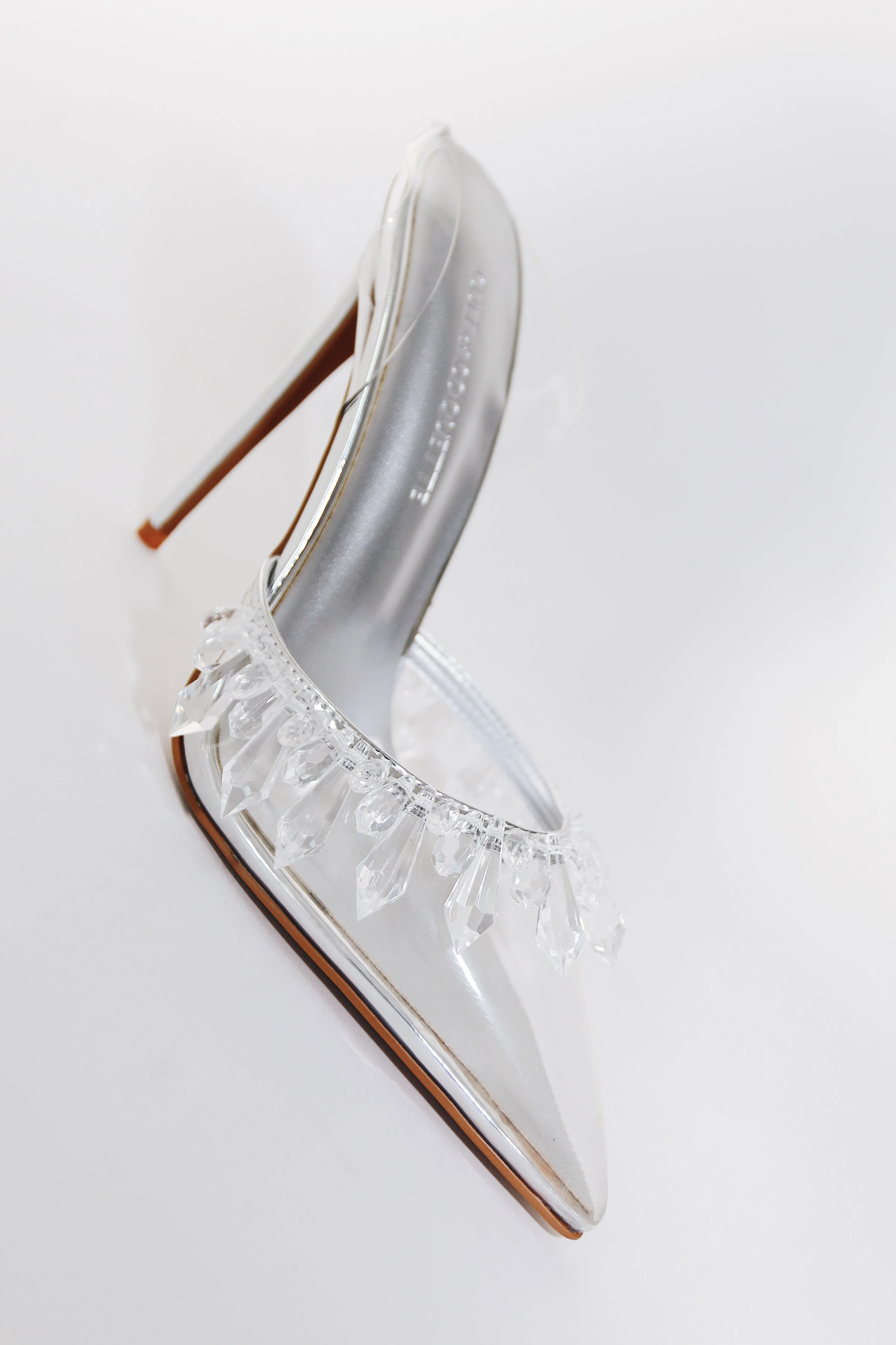 Candice Clear Drip Chandelier Slingback