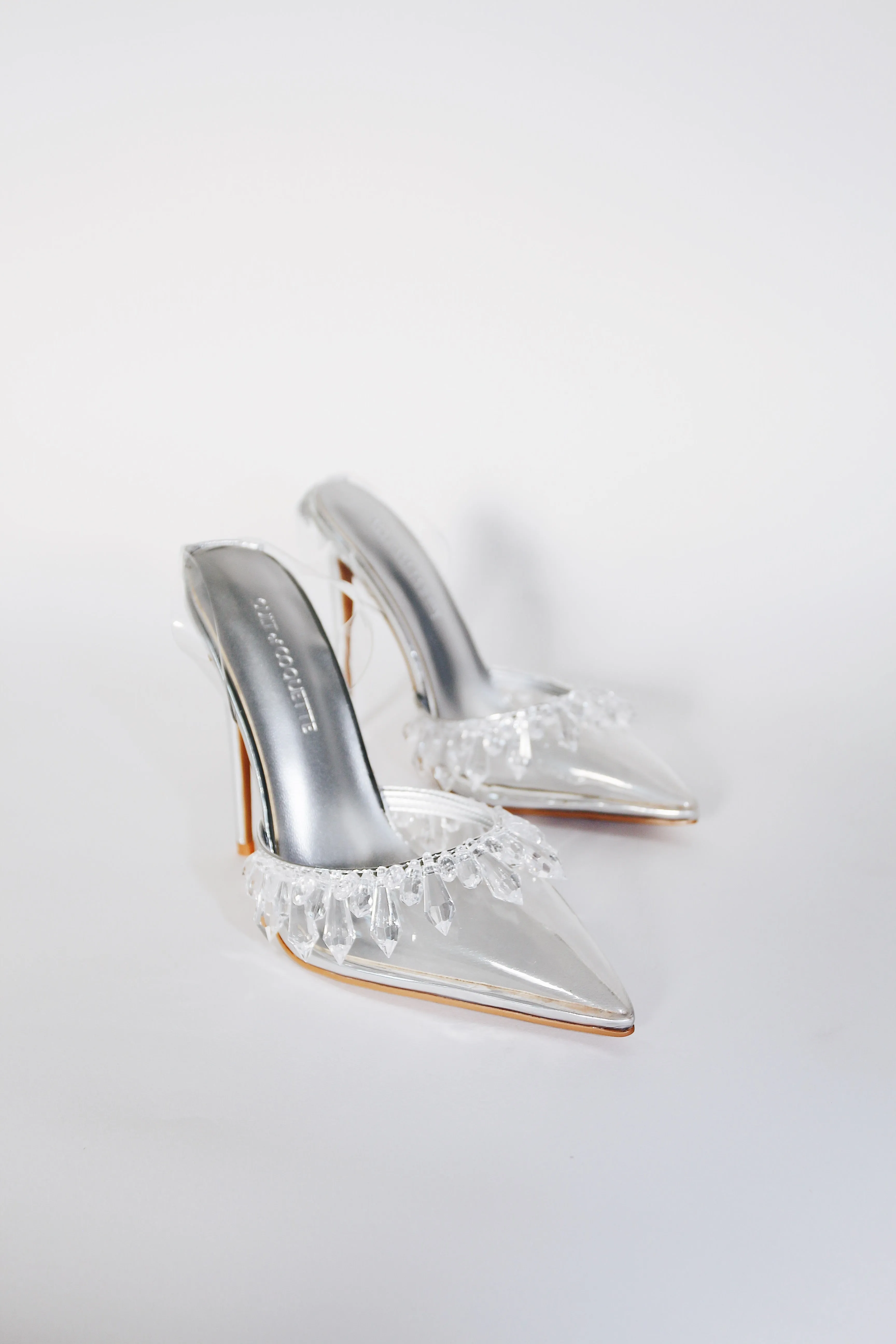 Candice Clear Drip Chandelier Slingback