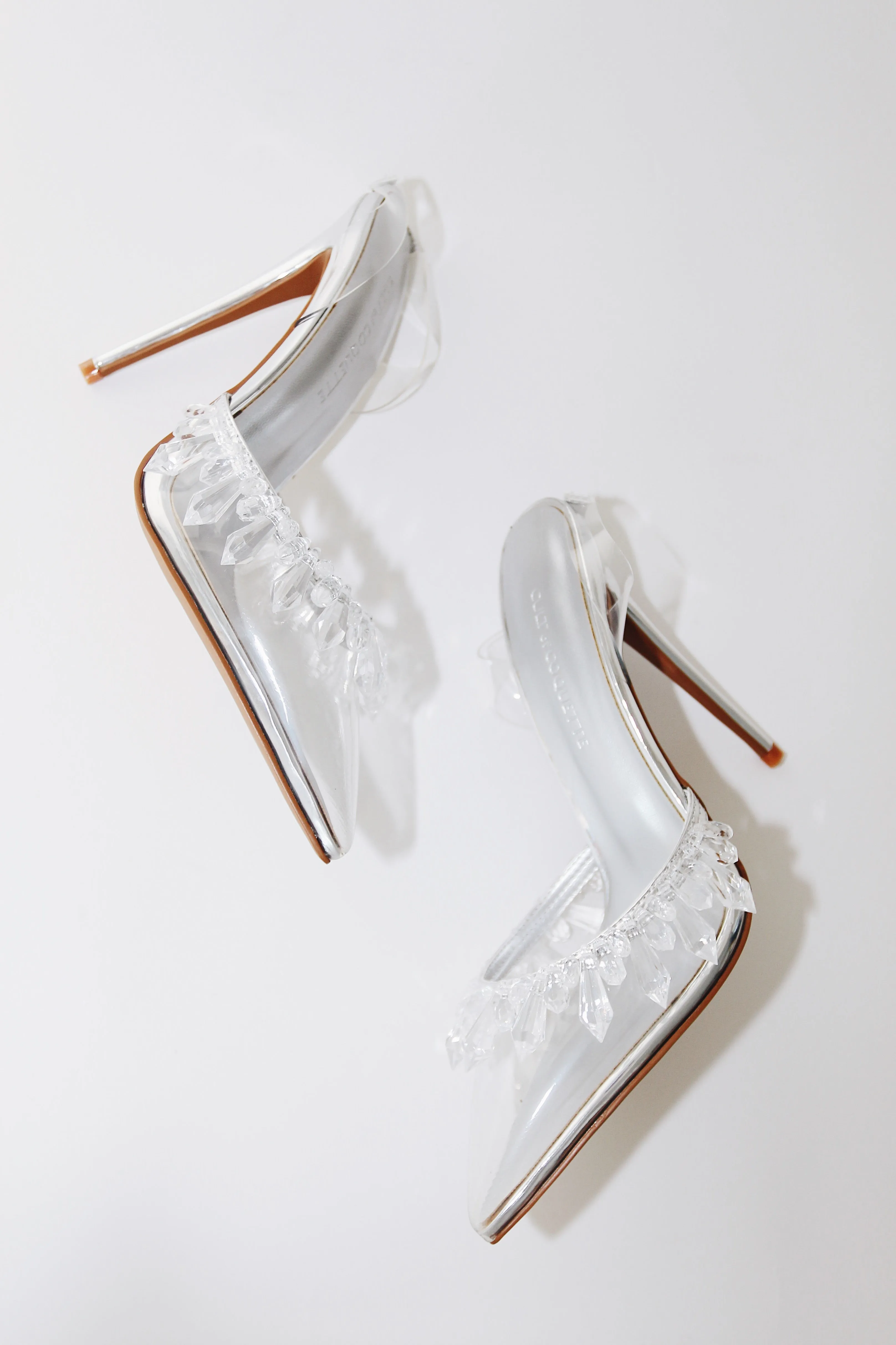 Candice Clear Drip Chandelier Slingback
