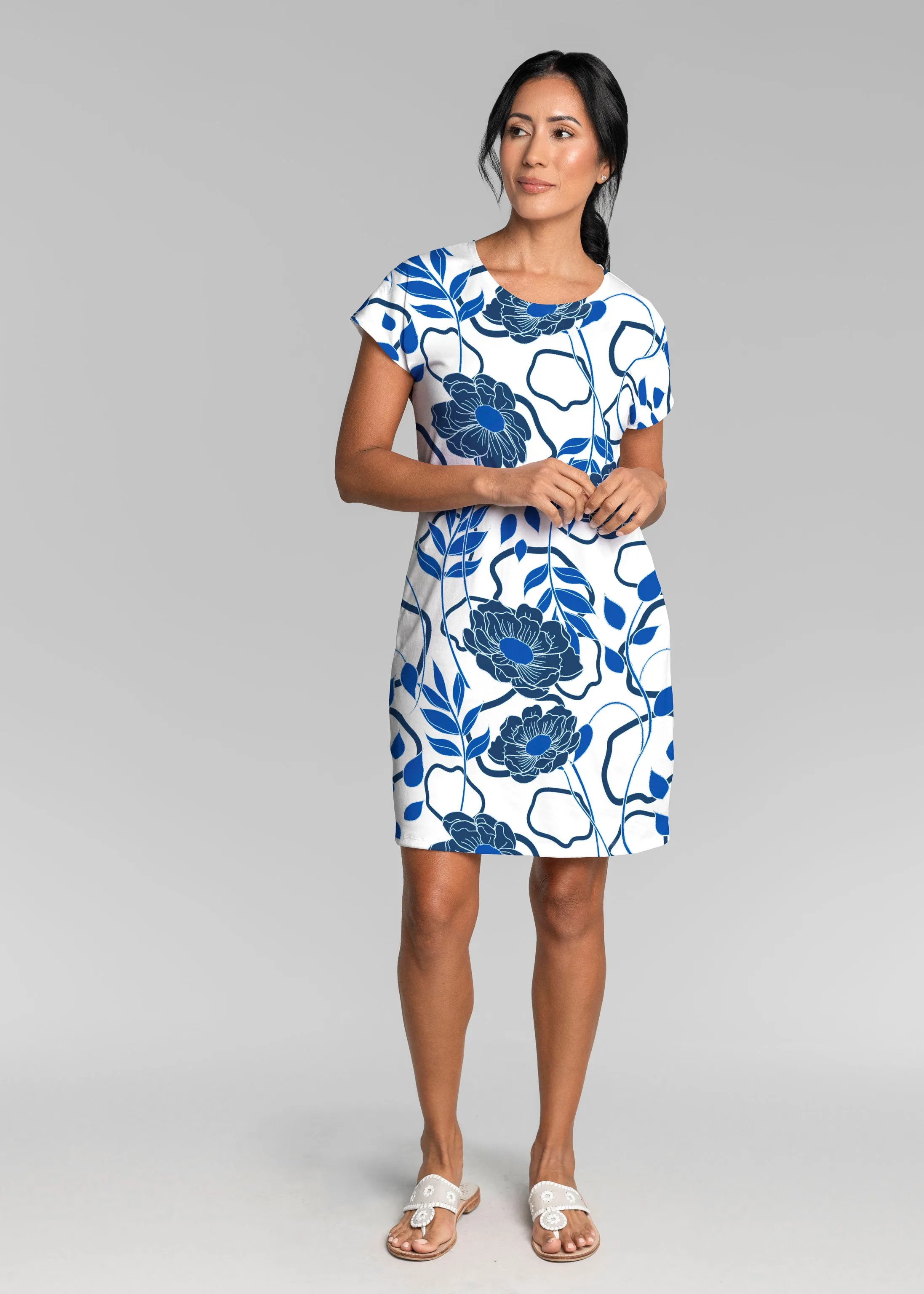 Clarrissa Navy (8138) ~ Lucy Tee Dress