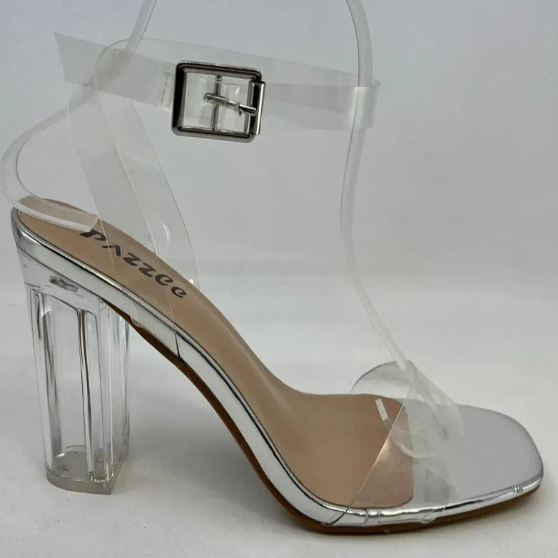 COBRA-01 Silver Metallic Faux Leather