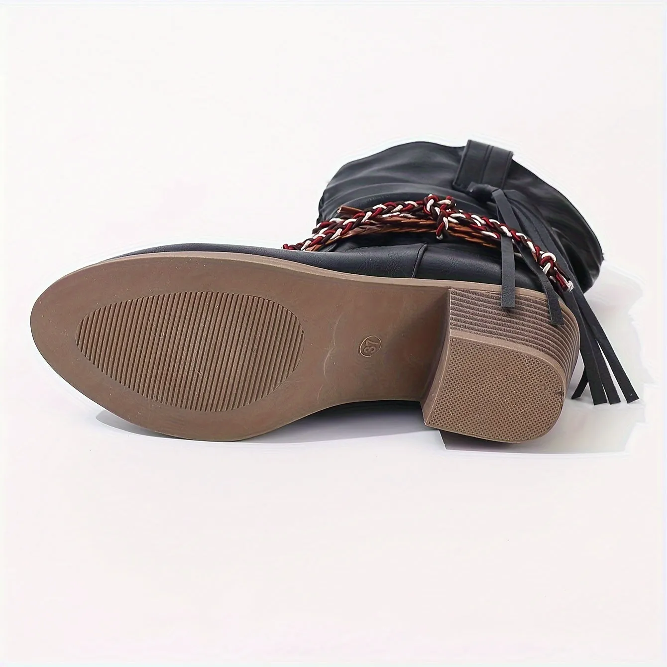 Dakota  Braided Buckle Cowboy Boots