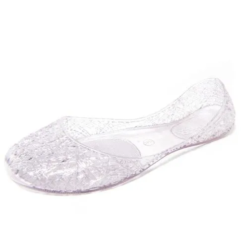 Del Sol "Heart Purple" Youth Jelly Sandals