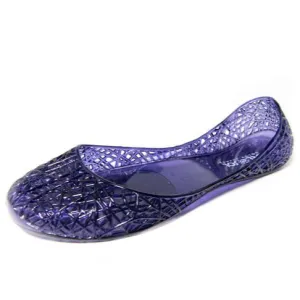 Del Sol "Heart Purple" Youth Jelly Sandals