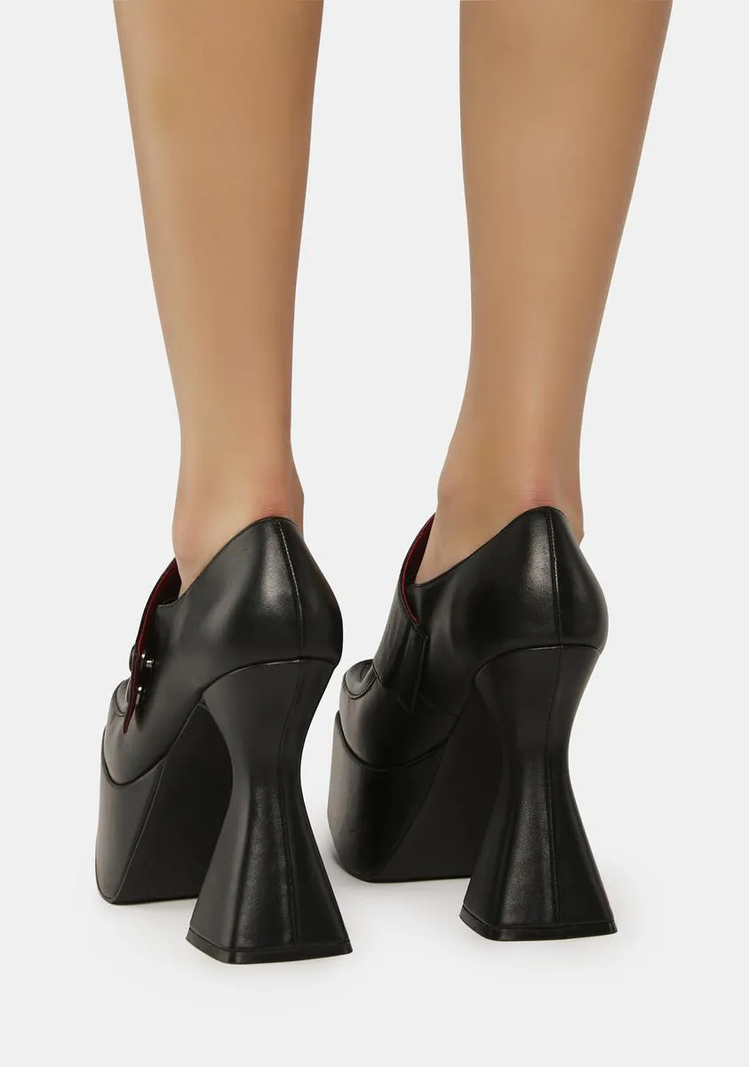 Drive Me Batty Platform Loafers