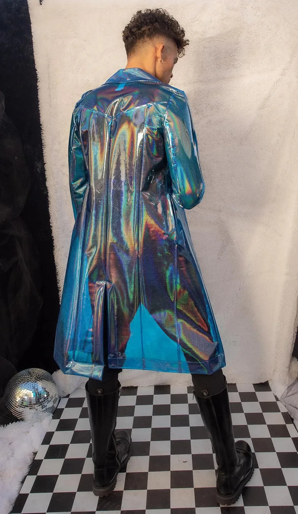 FE240 - Rubberized Vinyl Trench Coat