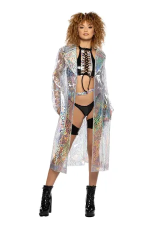 FE240 - Rubberized Vinyl Trench Coat