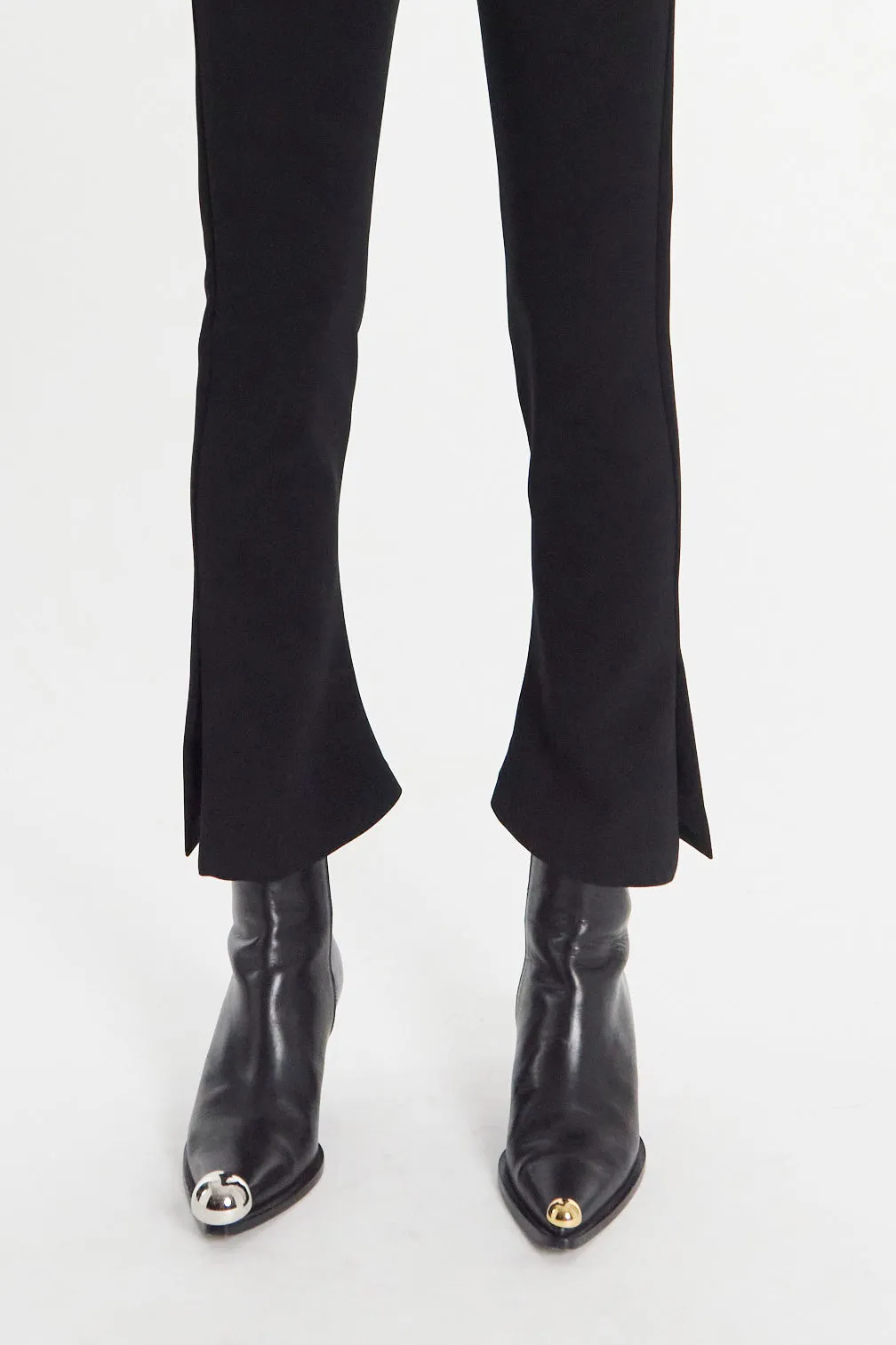 Gabriel Cowboy Boots Black Silver Gold