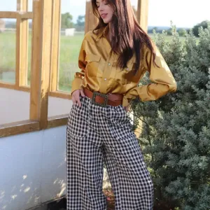Gingham Pant
