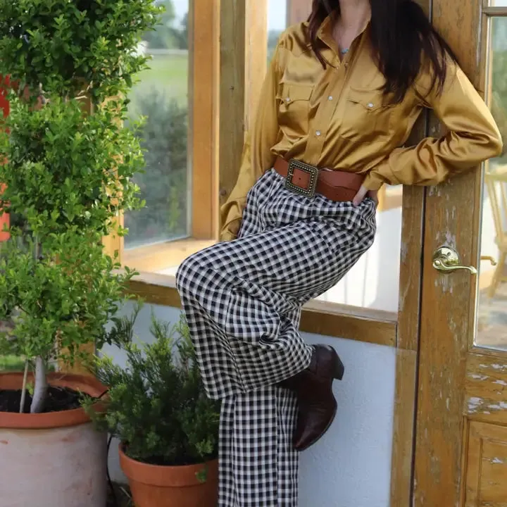 Gingham Pant