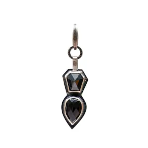 Hematite and Onyx Charm