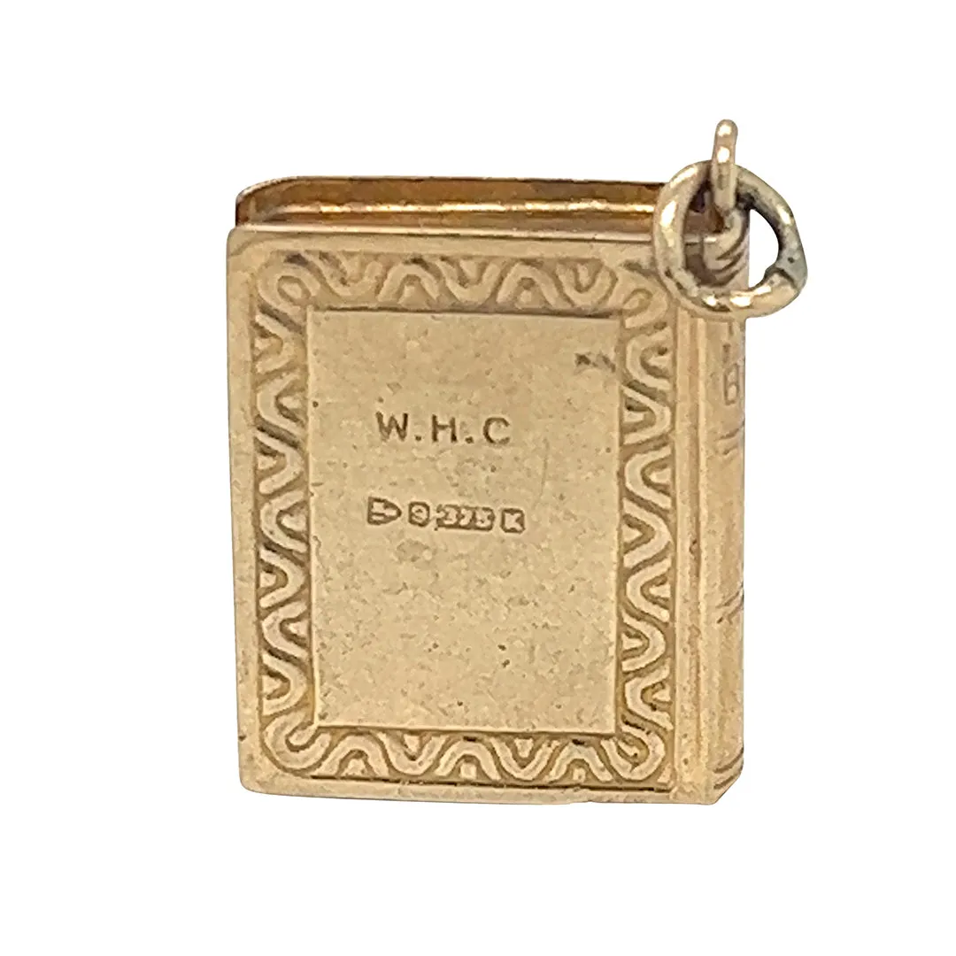 Holy Bible Gold Charm