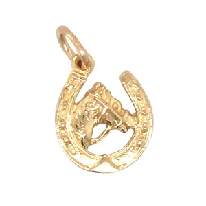 Horse Shoe & Horse Head Charm