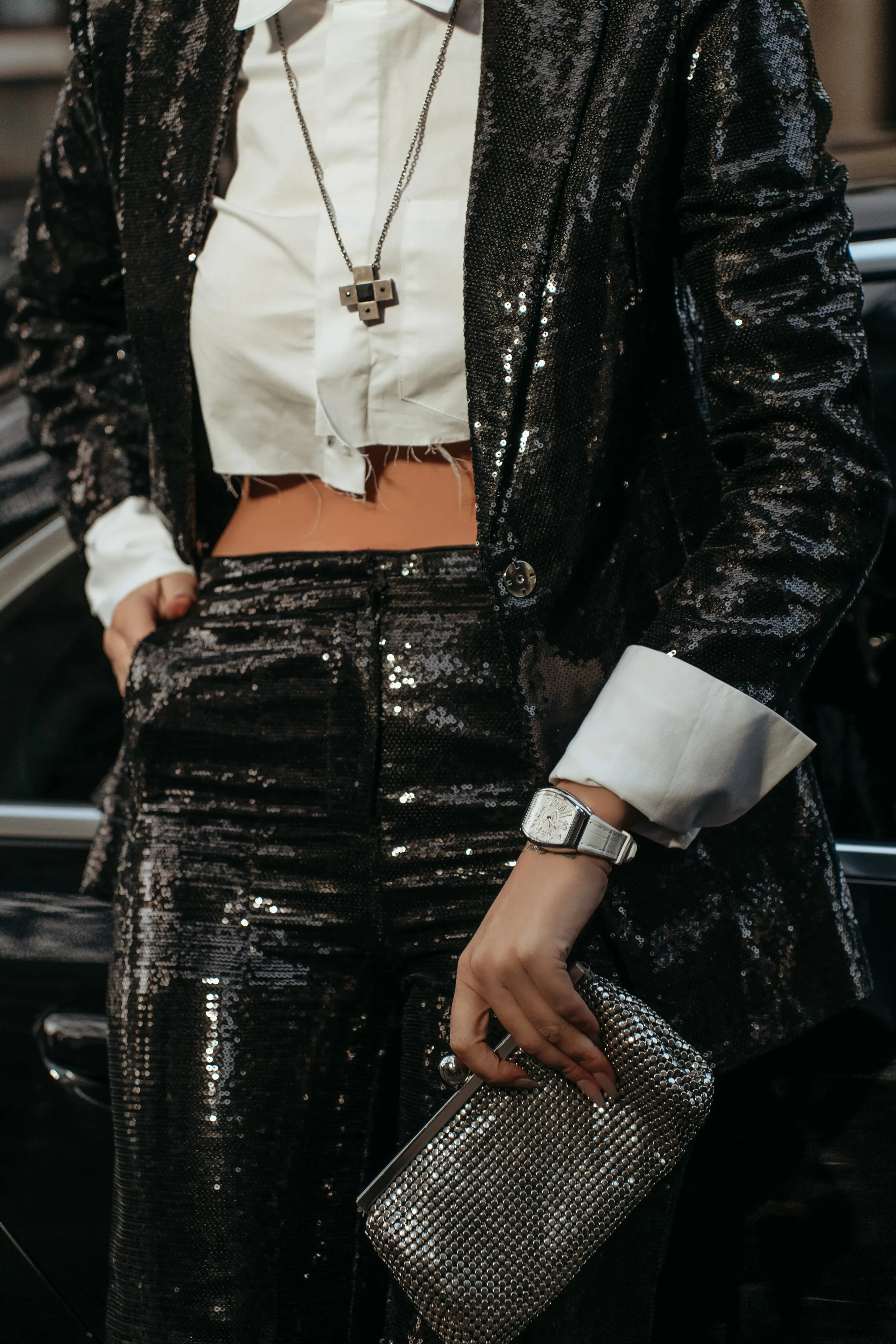 Leo Black Sequin Pants