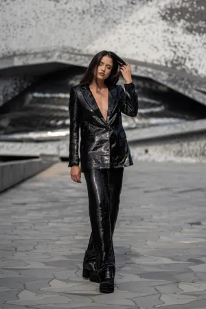 Leo Black Sequin Pants