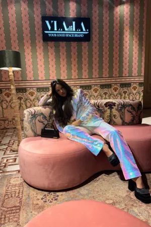 Leo White Sequin Pants