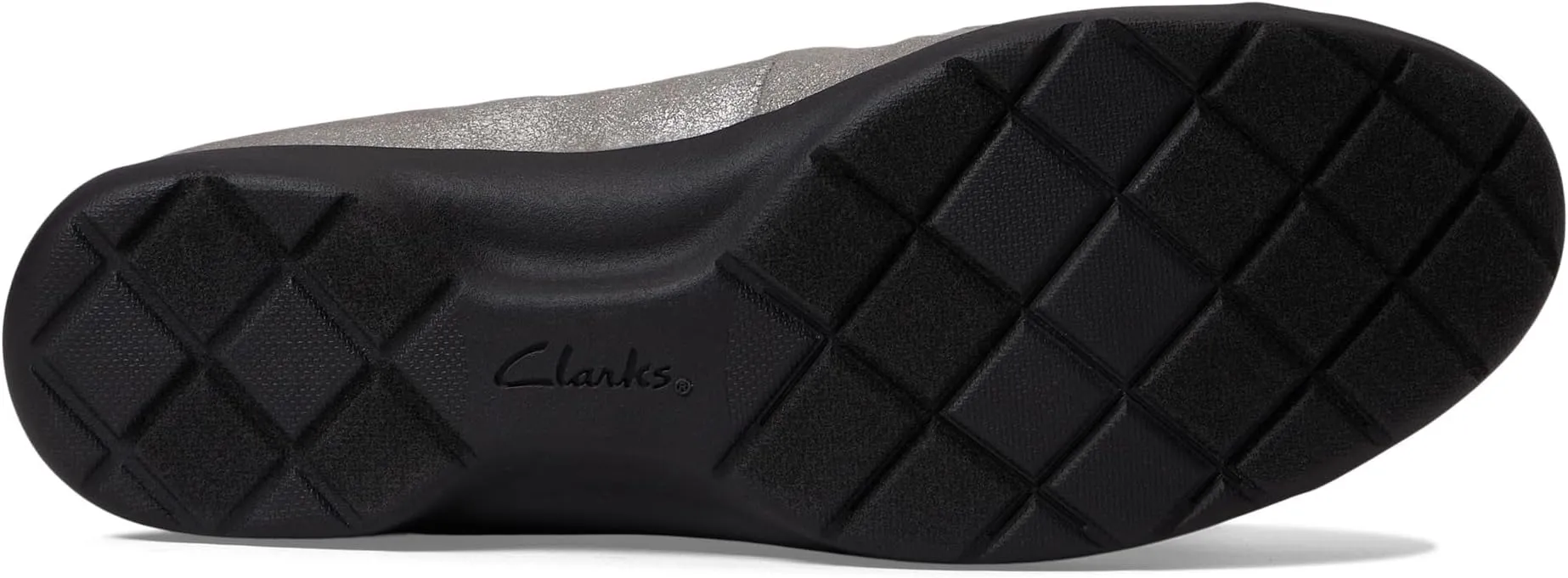 Meadow Opal Clarks Flats in Pewter Metallic