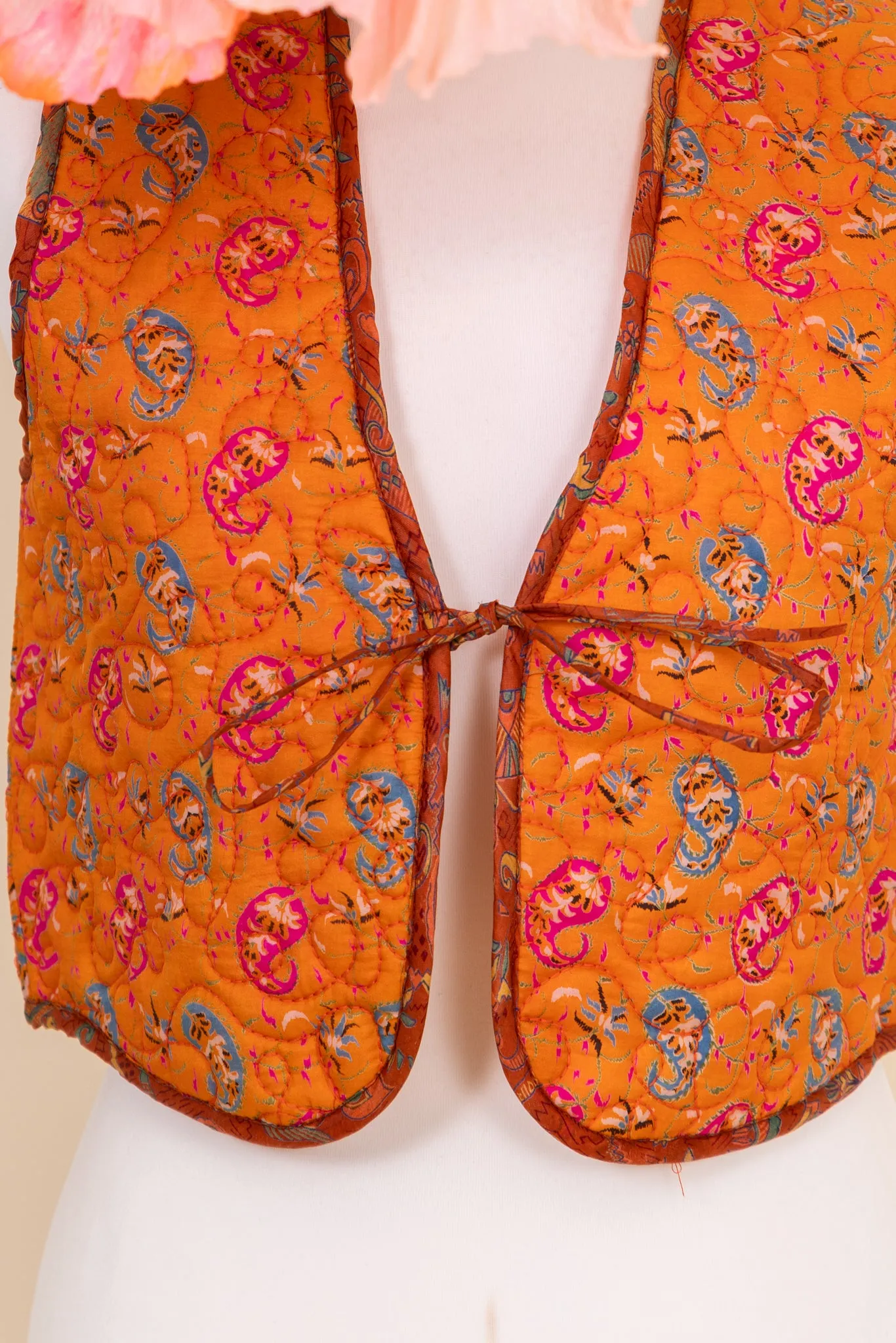 Melissa Silk Reversible Waistcoat  - 009