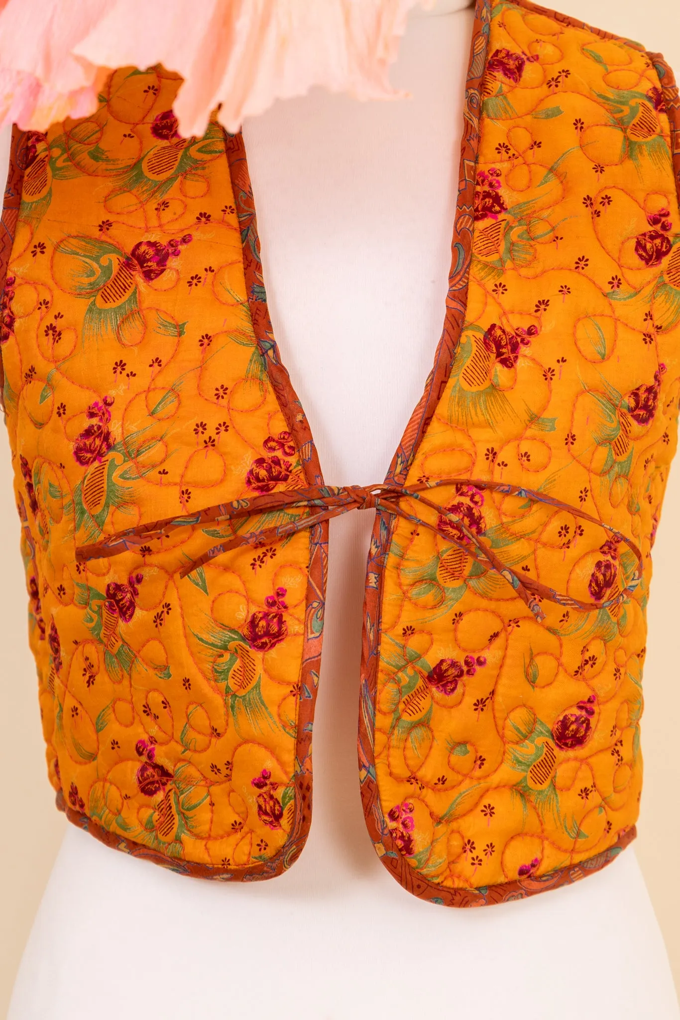 Melissa Silk Reversible Waistcoat  - 009