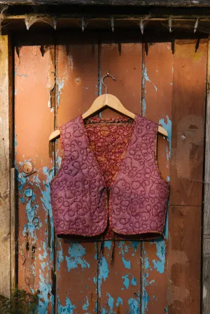 Melissa Silk Reversible Waistcoat  - 058