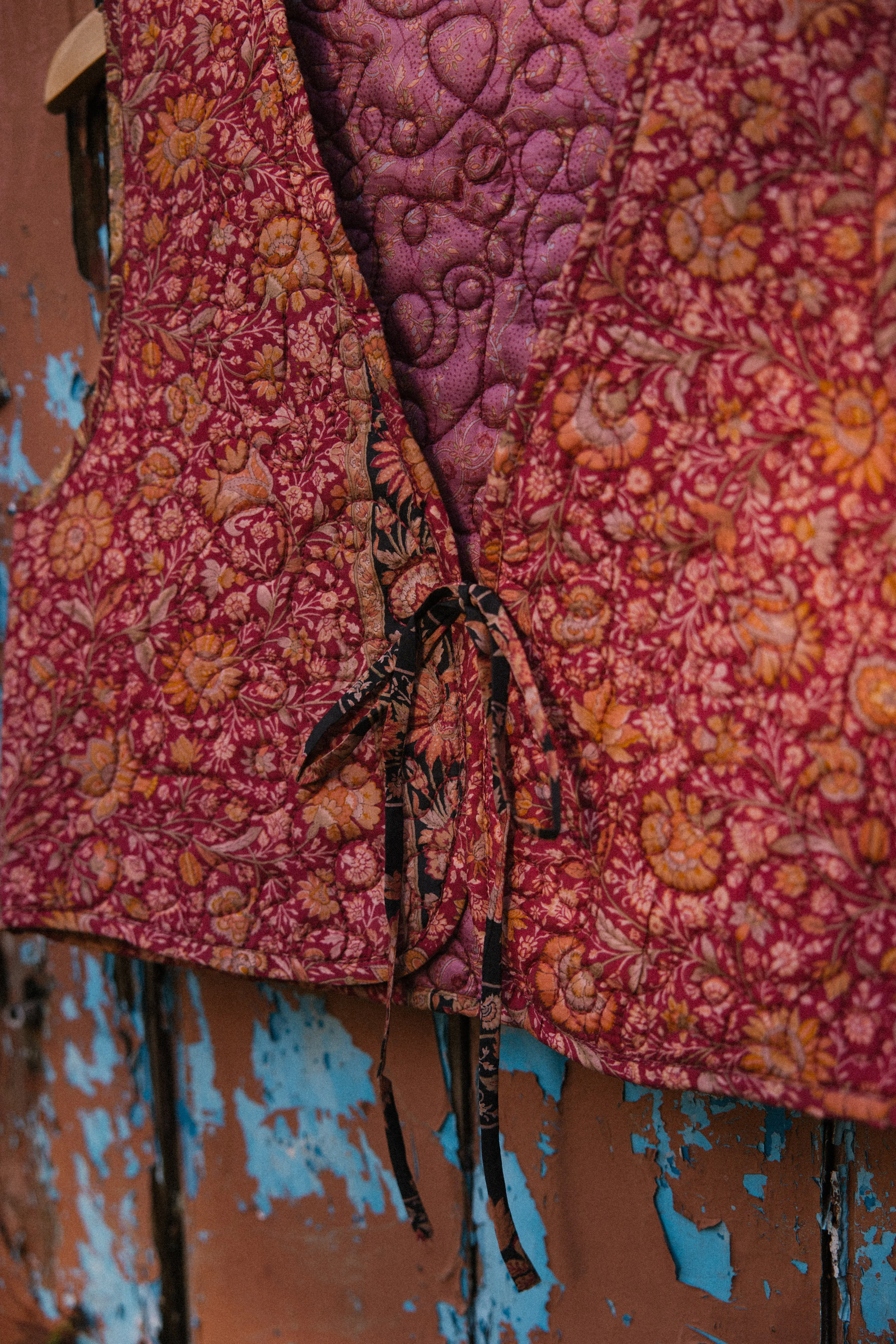 Melissa Silk Reversible Waistcoat  - 058