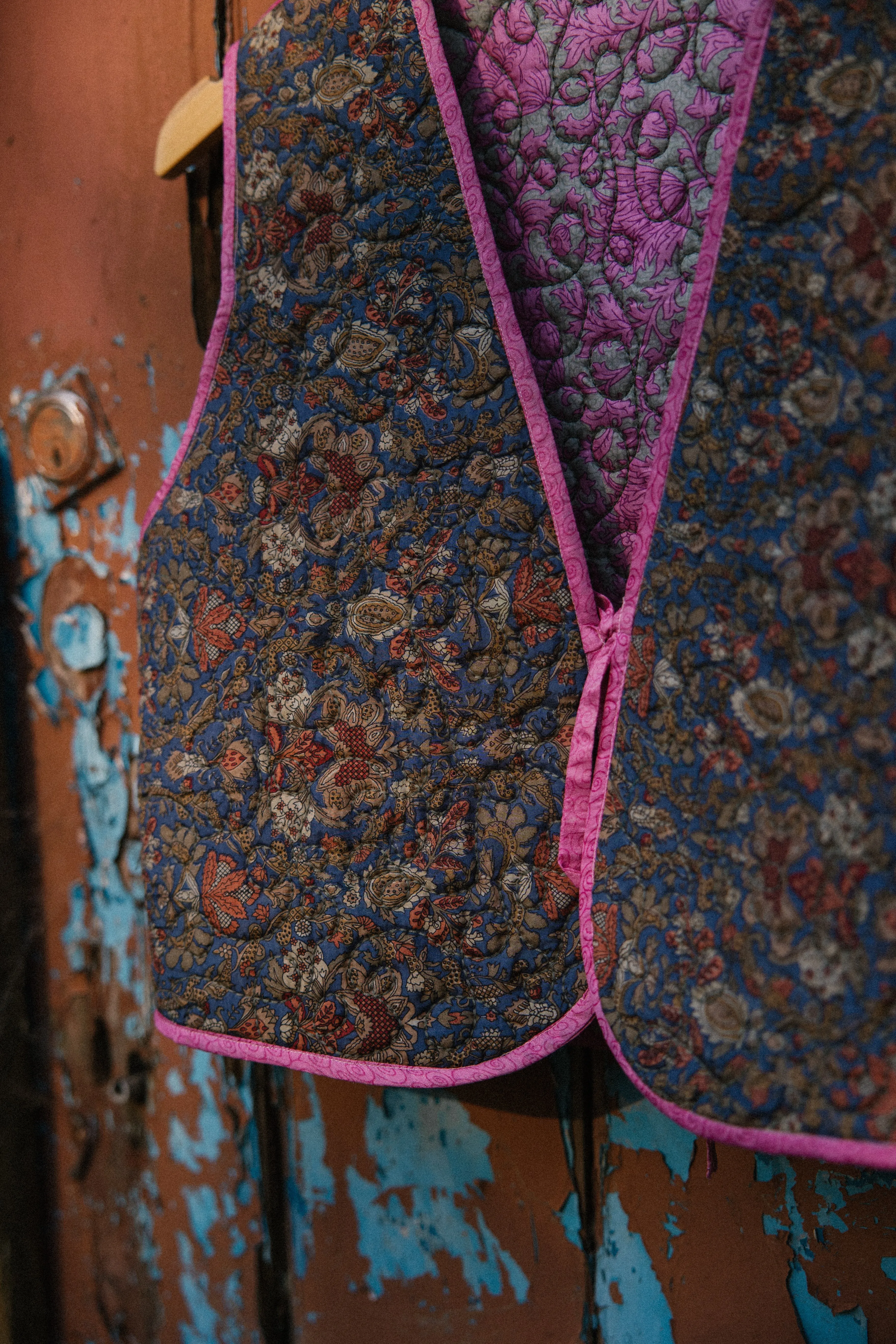 Melissa Silk Reversible Waistcoat L - 075