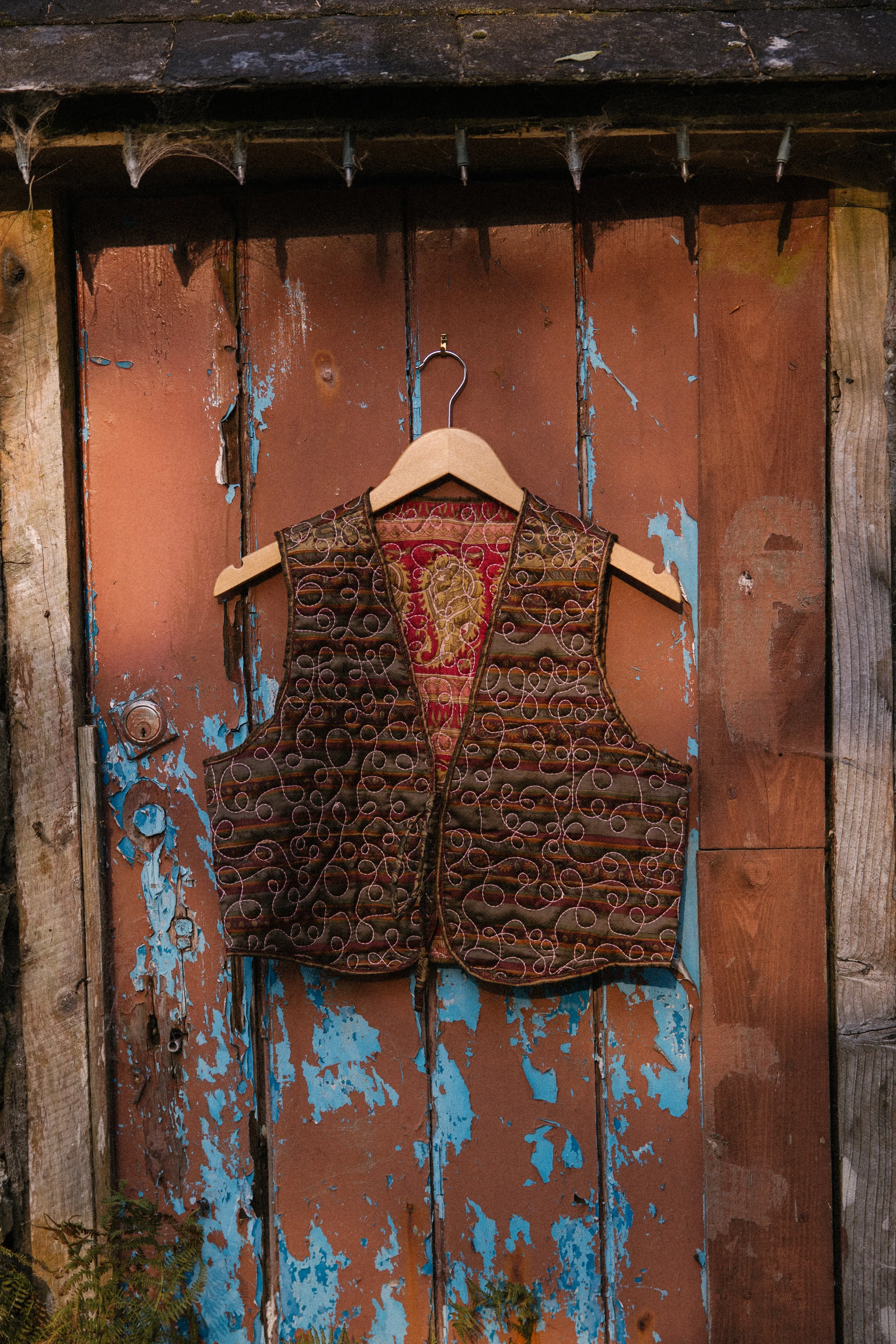 Melissa Silk Reversible Waistcoat M - 056