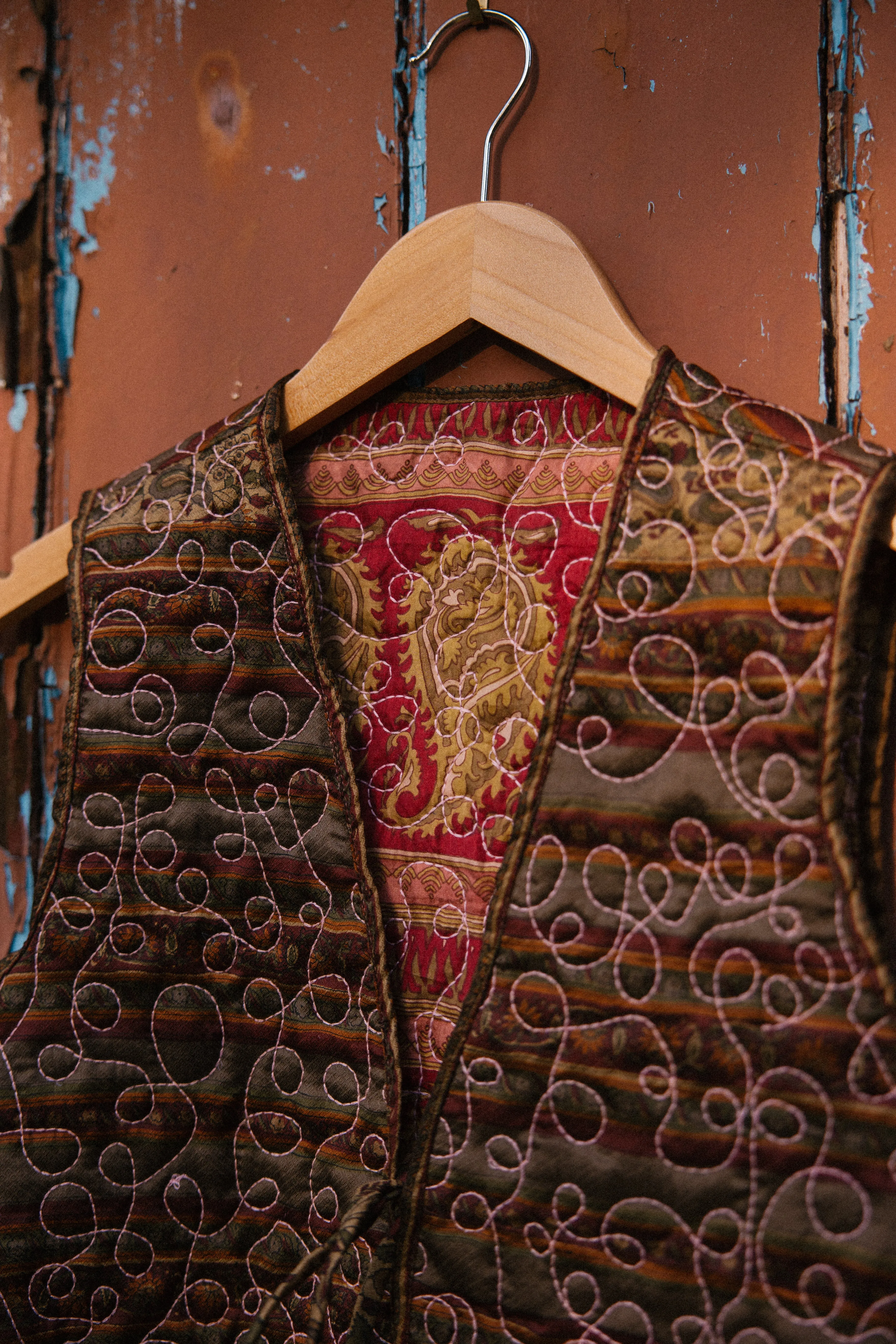 Melissa Silk Reversible Waistcoat M - 056