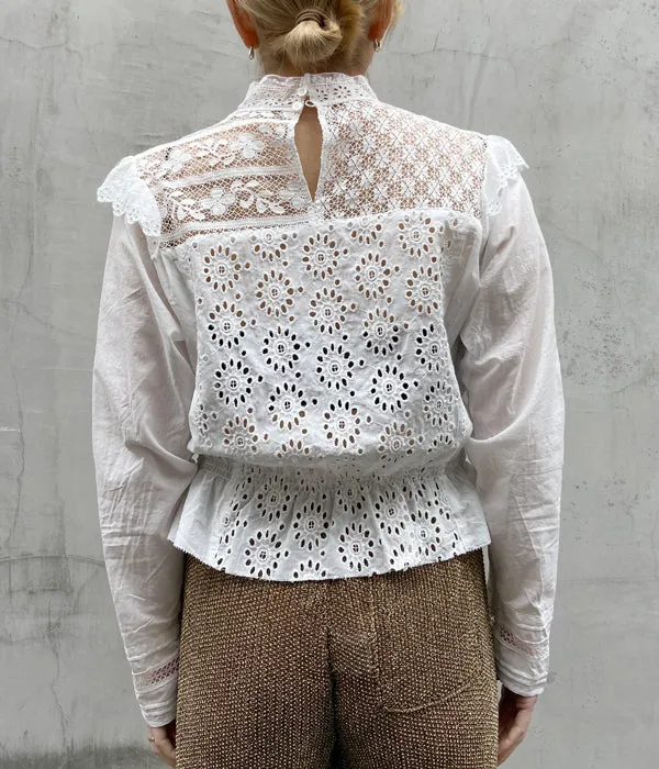 nowos/VICTORIAN BLOUSE(WHITE)