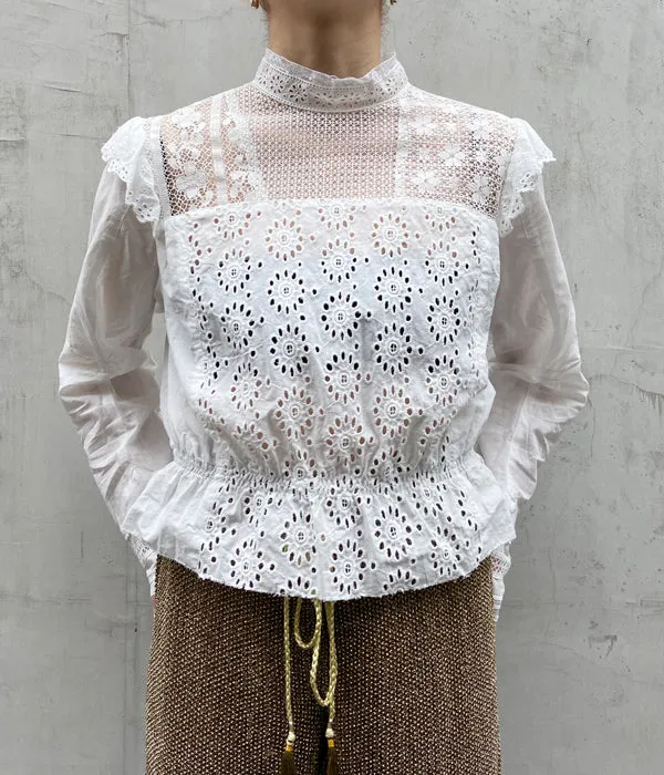 nowos/VICTORIAN BLOUSE(WHITE)