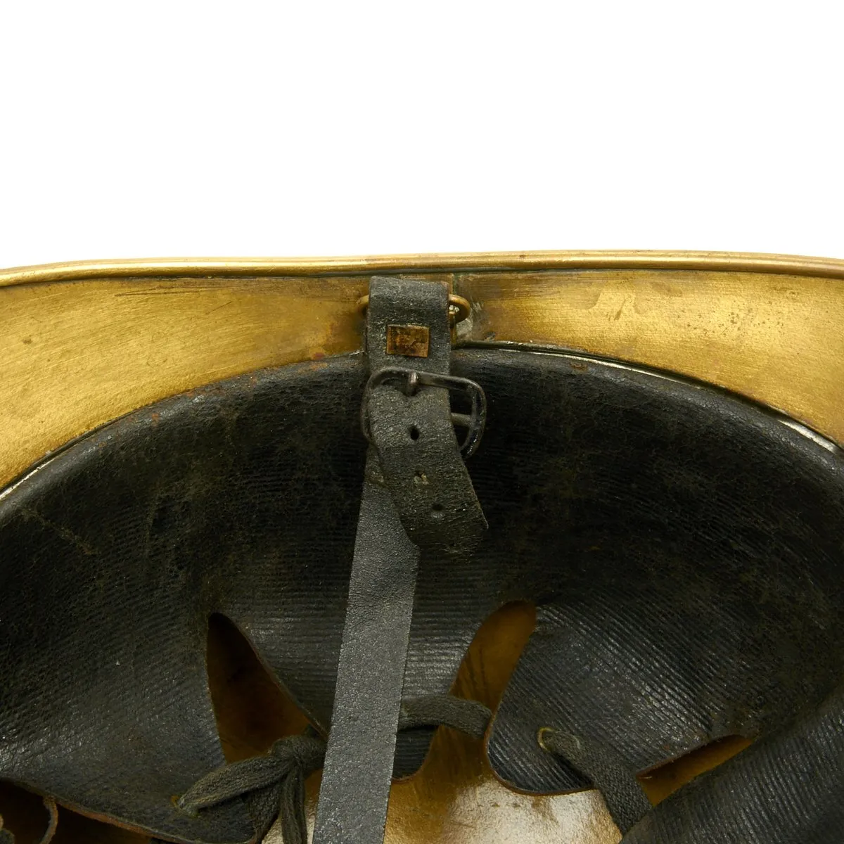 Original French WWI Adrian Pattern Brass Fire Helmet