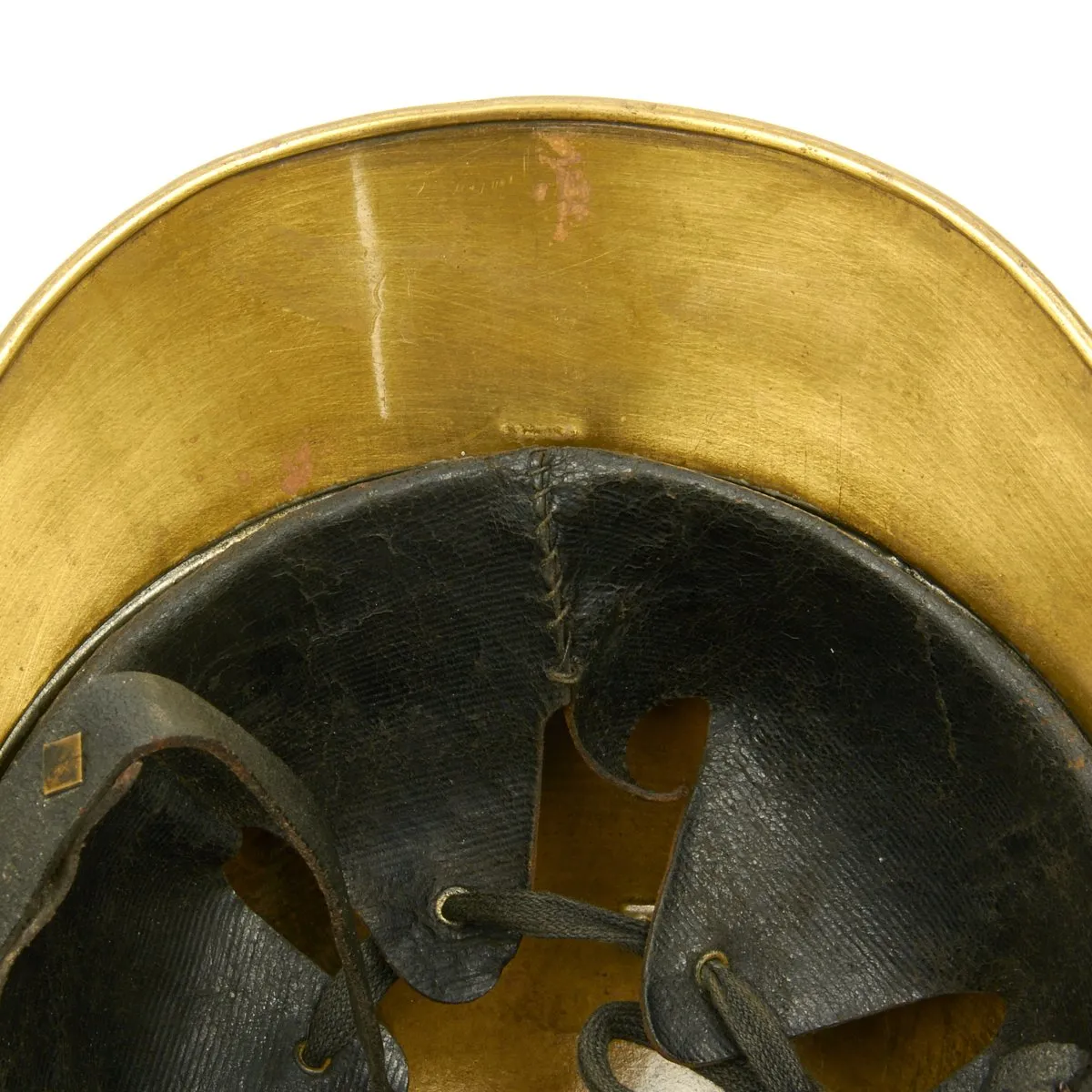Original French WWI Adrian Pattern Brass Fire Helmet