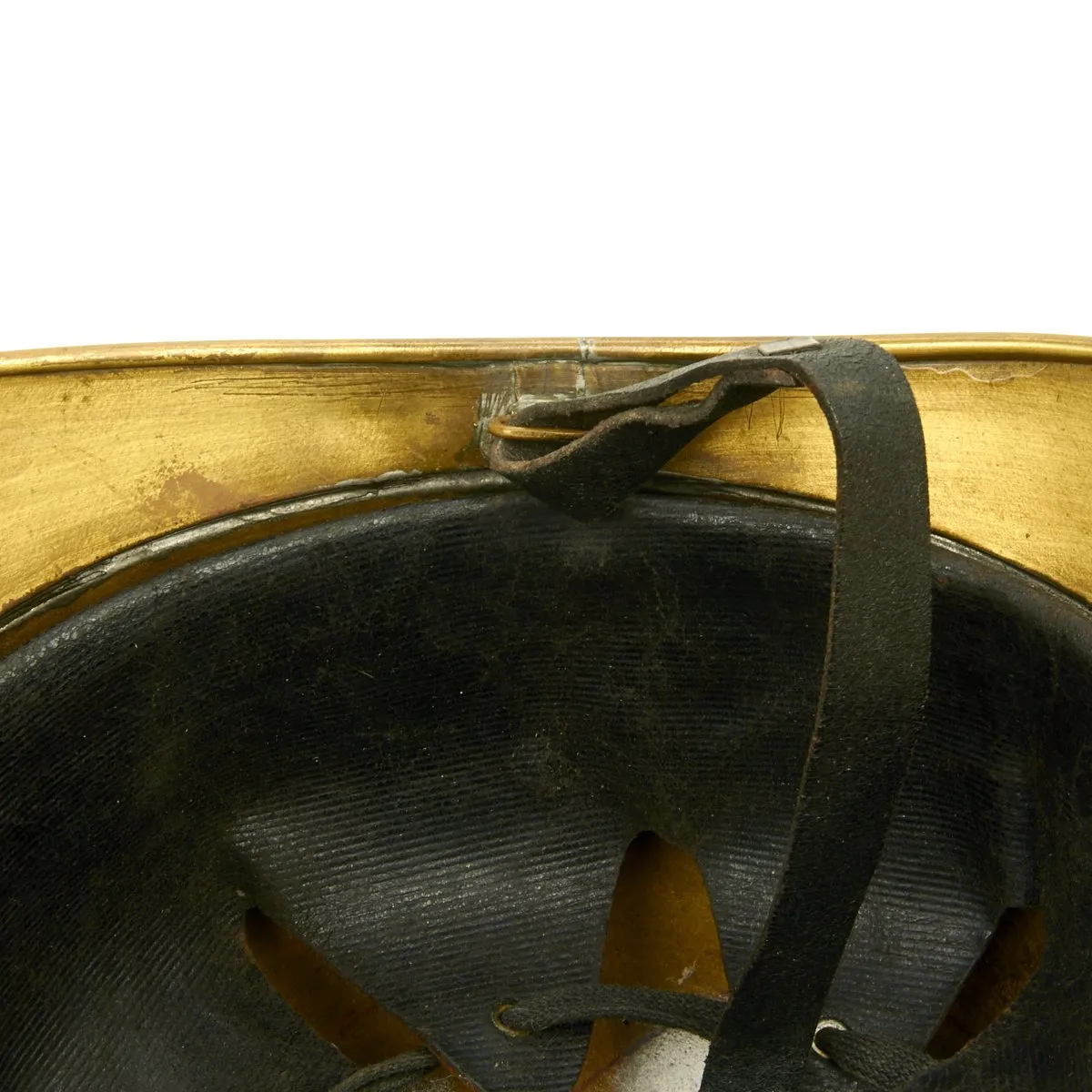 Original French WWI Adrian Pattern Brass Fire Helmet