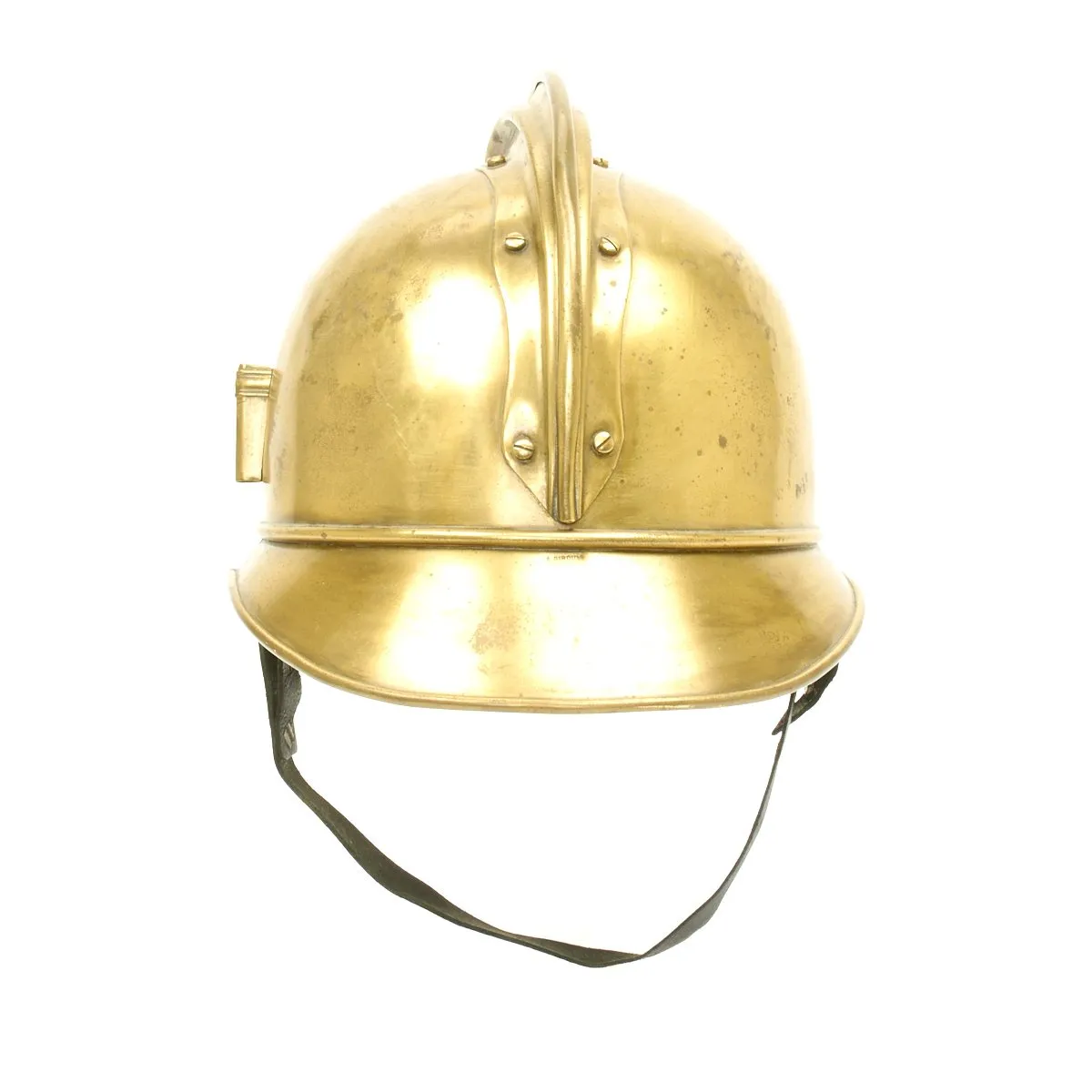 Original French WWI Adrian Pattern Brass Fire Helmet