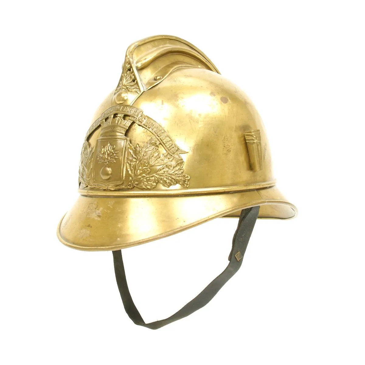 Original French WWI Adrian Pattern Brass Fire Helmet