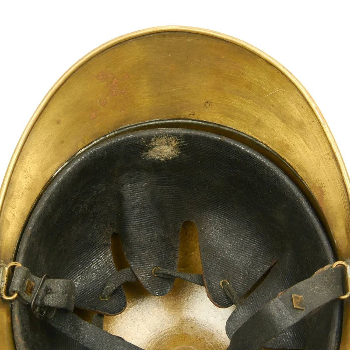 Original French WWI Adrian Pattern Brass Fire Helmet