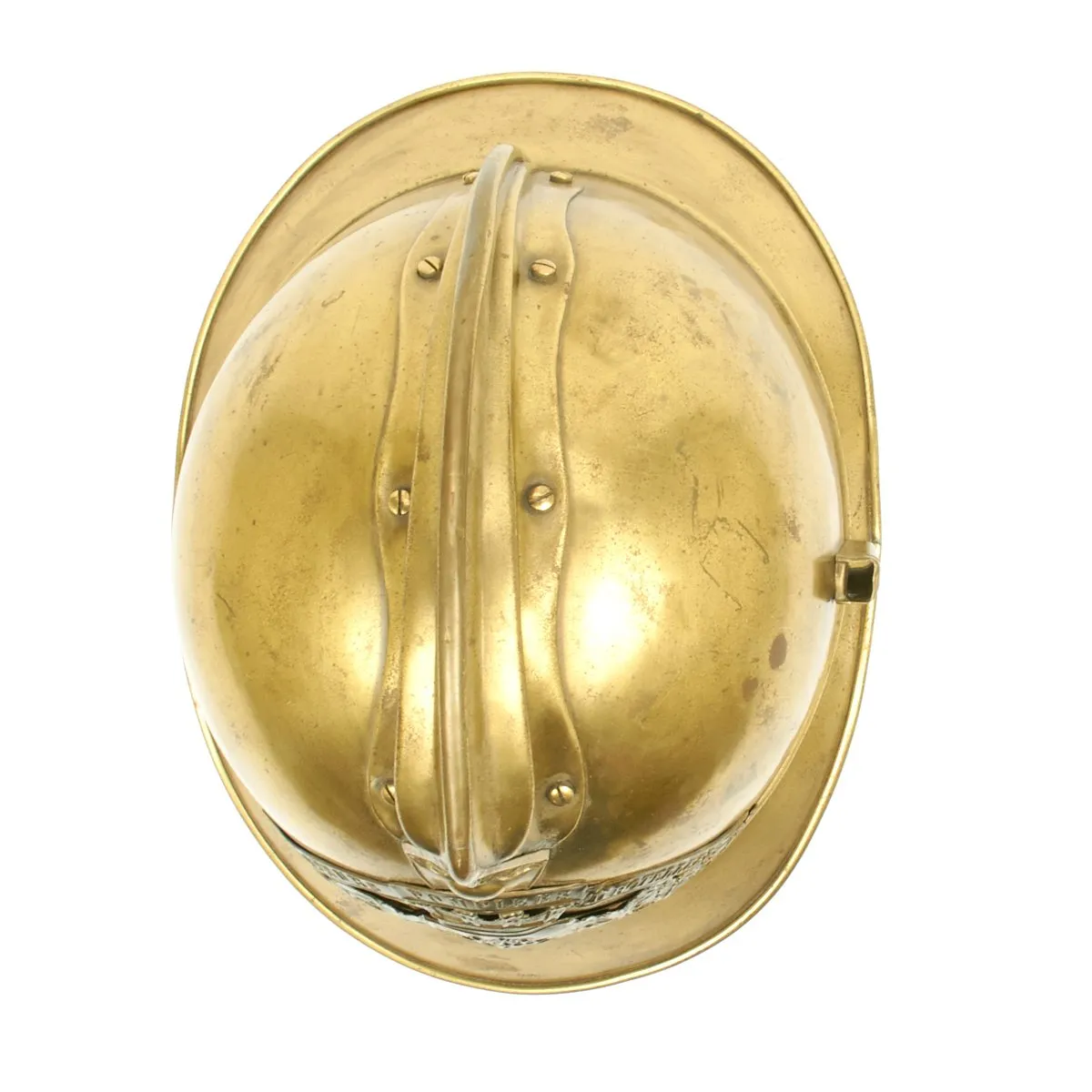 Original French WWI Adrian Pattern Brass Fire Helmet