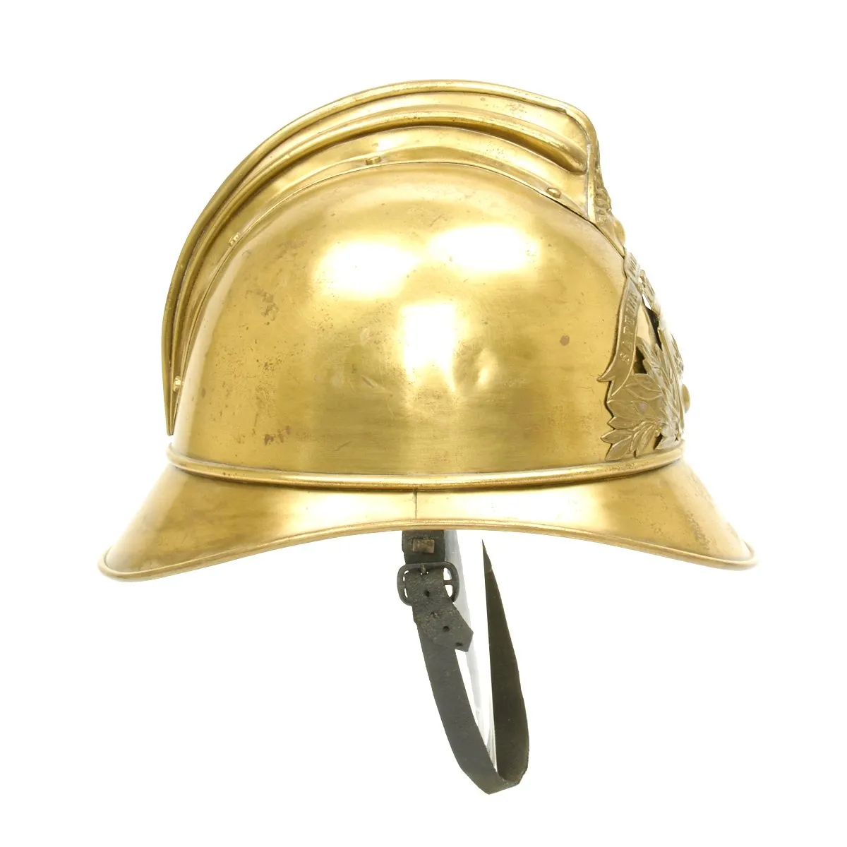 Original French WWI Adrian Pattern Brass Fire Helmet