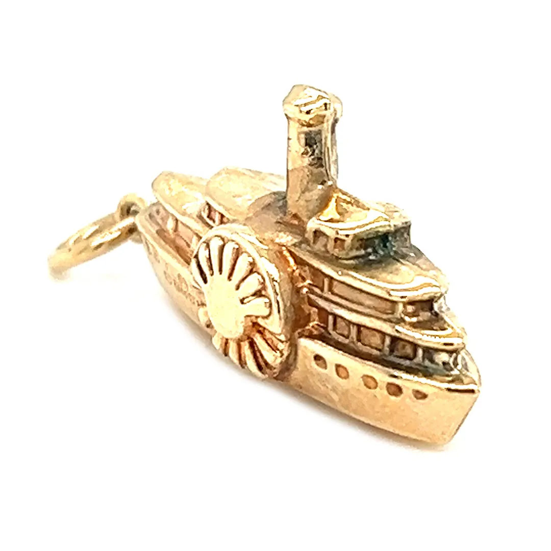 Paddles Steamer Charm