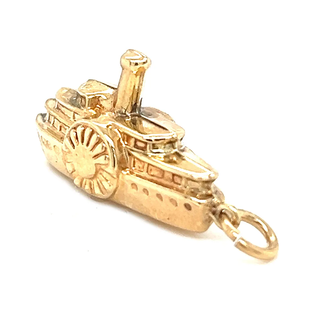 Paddles Steamer Charm