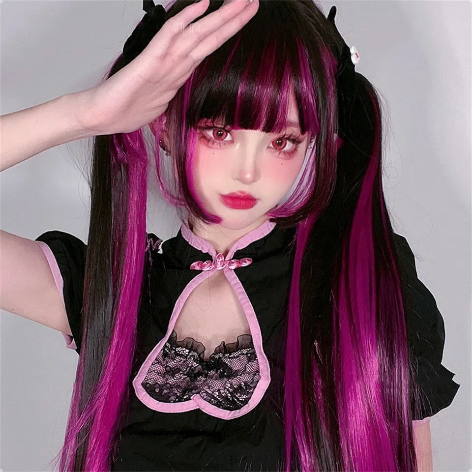 Pastel Goth Draculaura Wig